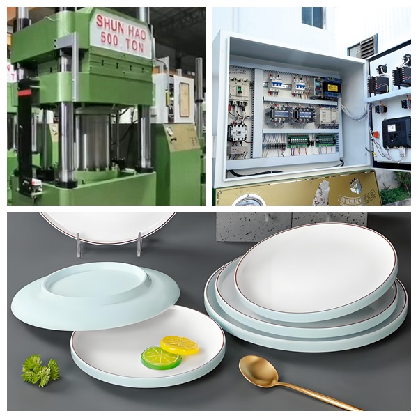 Shunhao 500 tons melamine tableware molding machine Shunhao 500 tons melamine tableware molding machine