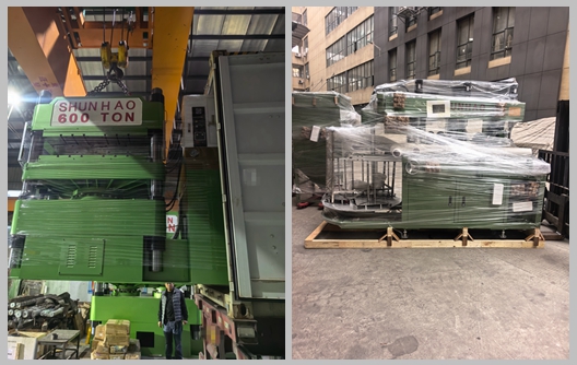 Shunhao Fabrikası Melamin Sofra Takımı Kalıplama Makinesi ve Taşlama Makinesi Sevkiyatı
