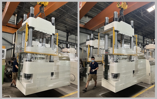 Özel Renk 600 Ton Melamin Kalıplama Makineleri Sevkiyatı