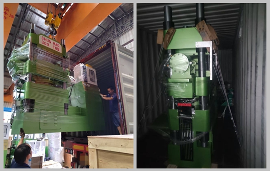 300 Ton 600 Ton Melamin Kalıplama Makineleri ve Ön Isıtma Makineleri Sevkiyatı