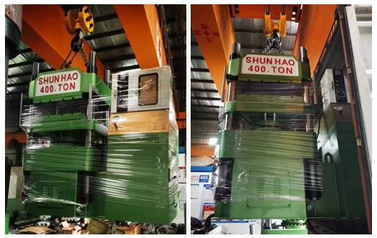 Shunhao Fabrikası 400 Tonluk Melamin Kalıplama Makinesi ve Kalıpları Sevkiyatı