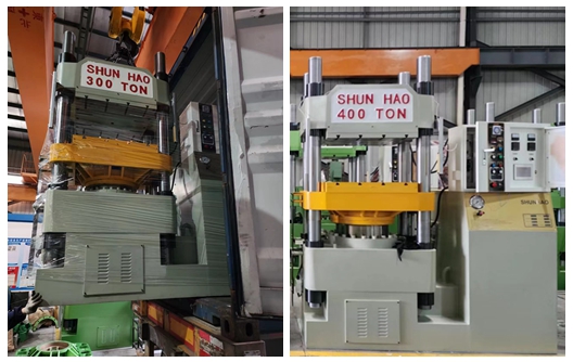 Shunhao Fabrikası Özel Renkli Hidrolik Melamin Eşya Üretim Makineleri Sevkiyatı